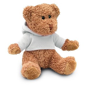 Teddy bear plus with t-shirt, white