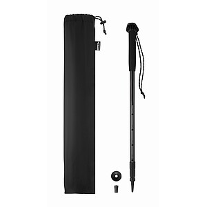 Telescopic walking pole, black