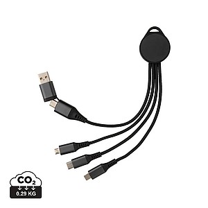 Terra RCS recycled aluminum 6-in-1 charging cable