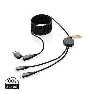 Terra RCS recycled PET 3 meter 4-in-1 cable, grey