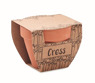 Terracotta pot cress seeds