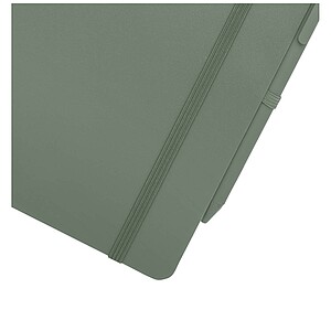 Thalaasa A5 ocean-bound hard cover notebook with ballpoint pen, heather green
