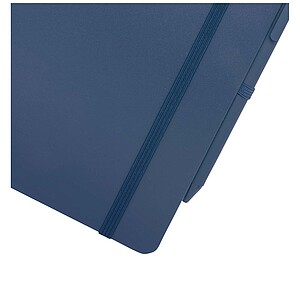 Thalaasa A5 ocean-bound hard cover notebook with ballpoint pen, ocean blue