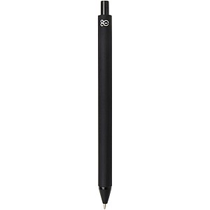Thalaasa A5 ocean-bound hard cover notebook with ballpoint pen, solid black