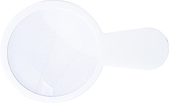 Thin plastic magnifying glassWhite
