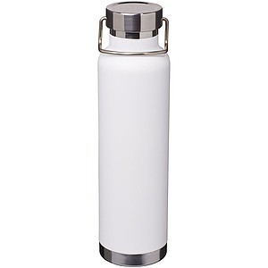 Thor 650 ml copper vacuum insulated sport bottle, white