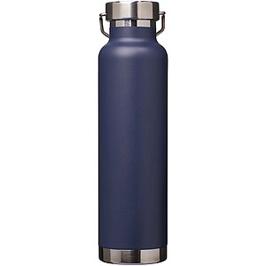 Thor 650 ml RCS recycled stainless steel copper vacuum insulated water bottle, navy