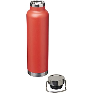Thor 650 ml RCS recycled stainless steel copper vacuum insulated water bottle, red