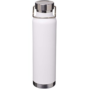 Thor 650 ml RCS recycled stainless steel copper vacuum insulated water bottle, white
