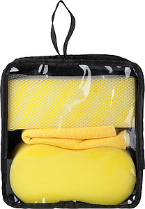 Three piece car wash set.Yellow