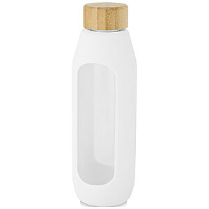 Tidan 600 ml borosilicate glass bottle with silicone grip