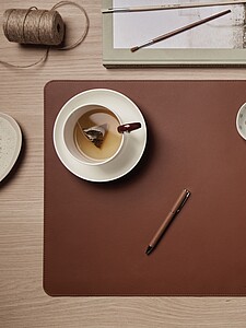 Timo PU RCS RPET desk pad, brown
