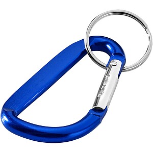 Timor recycled aluminium carabiner keychain