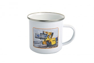 Tin mug for sublimation printing, volume 350 ml