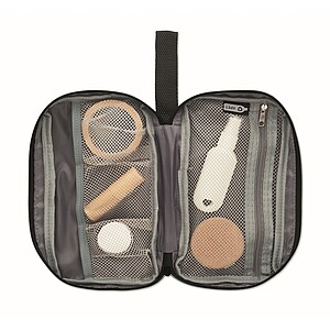 Toiletry bag 600D RPET, black