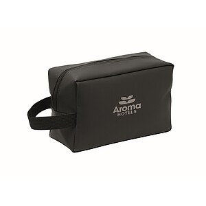 Toiletry bag in 600D RPET, black