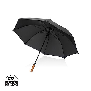 Tony Aware™ RPET 30 inch acacia auto open umbrella, black