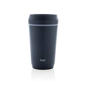 Topl Recycled Plastic To Go Tumbler Patented 360 Lid 354ml, navy