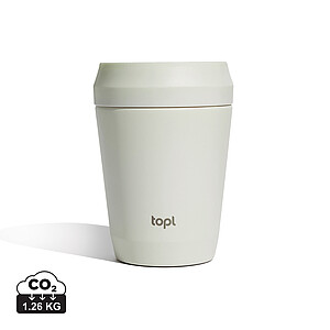 Topl Recycled Steel To Go Tumbler Patented 360 Lid 235ml, brown