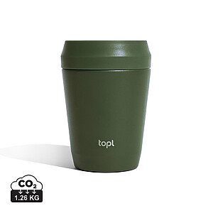 Topl Recycled Steel To Go Tumbler Patented 360 Lid 235ml, green