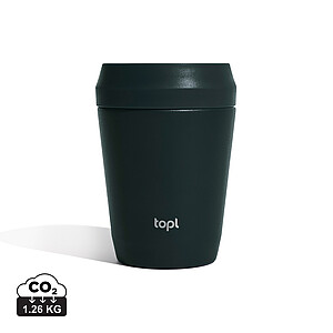 Topl Recycled Steel To Go Tumbler Patented 360 Lid 235ml, grey