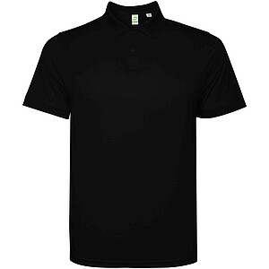 Tormo short sleeve mens polo, solid black