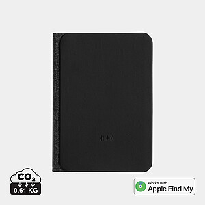 Trackmate RCS rpolyester passport holder worldwide locating, black