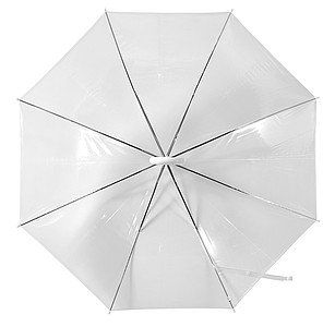 Transparent umbrella.White