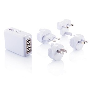 Travel plug with 4 USB ports