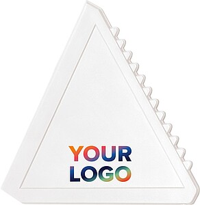 Triangular plastic ice scraperWhite