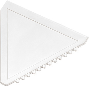 Triangular plastic ice scraperWhite