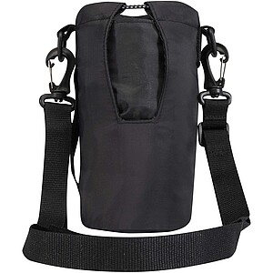 Trip Aware™ recycled travel bottle bag 2L, solid black