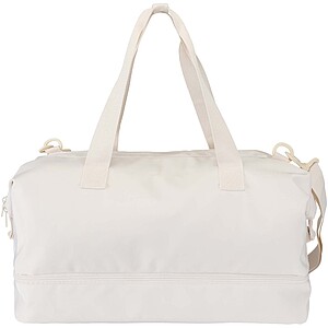 Trip Aware™ recycled travel duffel bag 42L, off white