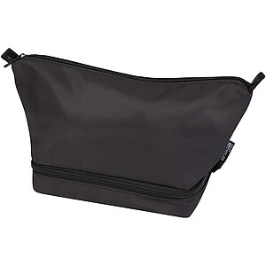 Trip Aware™ recycled travel toiletry bag 6L, solid black