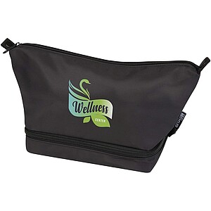 Trip Aware™ recycled travel toiletry bag 6L, solid black