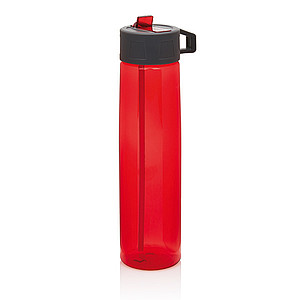 Tritan bottle with straw, red