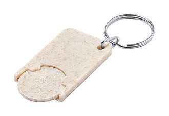 trolley coin keyring