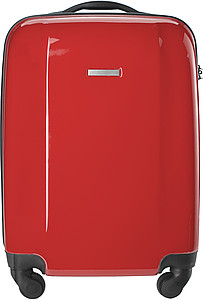 Trolley with four spinner wheels.Red