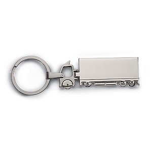 Truck metal key ring, silver