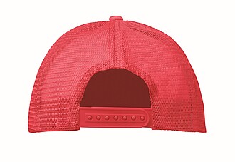 Truckers cap, white/red