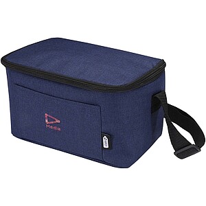 Tundra 6-can GRS RPET cooler bag 5L, heather navy