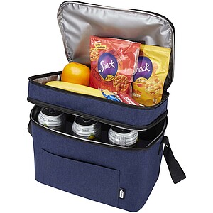 Tundra GRS RPET double compartments cooler bag 13L, heather navy