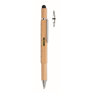 Twist action spirit level pen