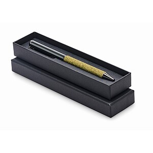 Twist metal ballpen in box, green
