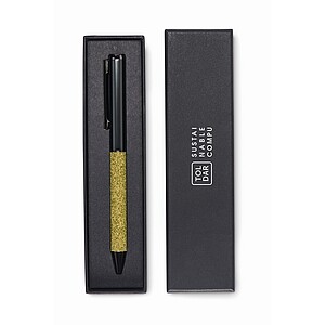 Twist metal ballpen in box, green