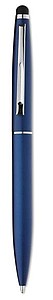 Twist type pen w stylus top, blue