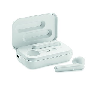 TWS earbuds with charging base