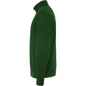 Ulan unisex full zip sweater, bottle green