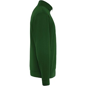 Ulan unisex full zip sweater, bottle green