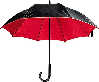Umbrella with double nylon cover, red